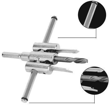 

Circle Hole Saw 1Pc 40-120mm/200mm/300mm Adjust Wood Cutter Tool Kit Set Cordless Drill Bit For Woodworking
