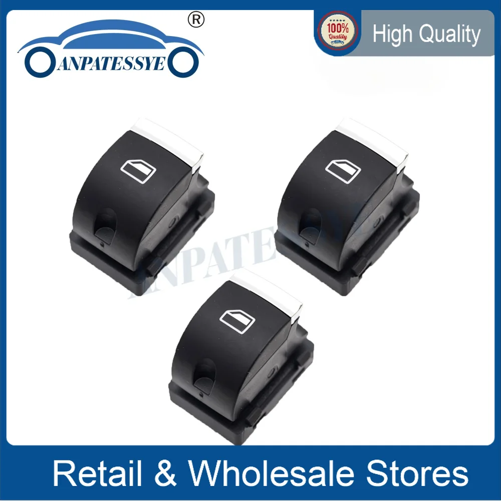 

New Chrome Master Window Switch Control Button For Audi A3 8P A6 S6 RS6 C6 Q7 2004-2015 4F0959855B 4F0 959 855B 4F0 959 855 B