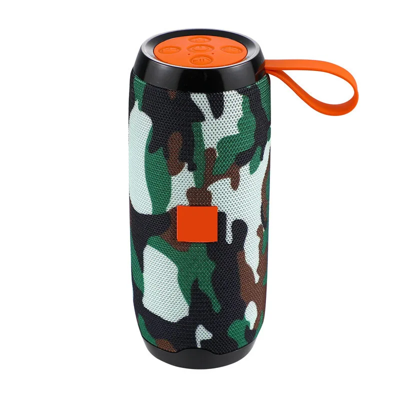 Camouflage Мини Беспроводная Bluetooth Колонка Портативная колонка с fm-радио TWS стерео Музыкальная Коробка сабвуфер динамик s для телефона компьютера TG106 - Цвет: Camouflage
