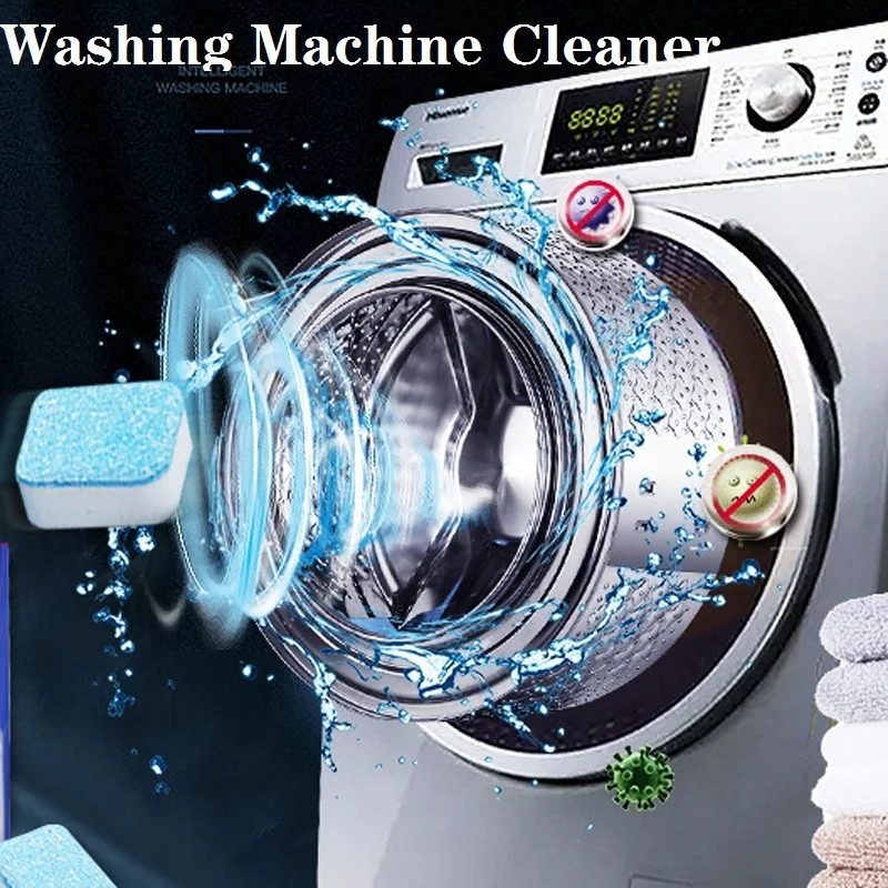 5pcs Powerful Washing Machine Cleaner Effervescent Tablets Descaler Deep Cleaning Remover Deodorant Durable Laundry Supplies