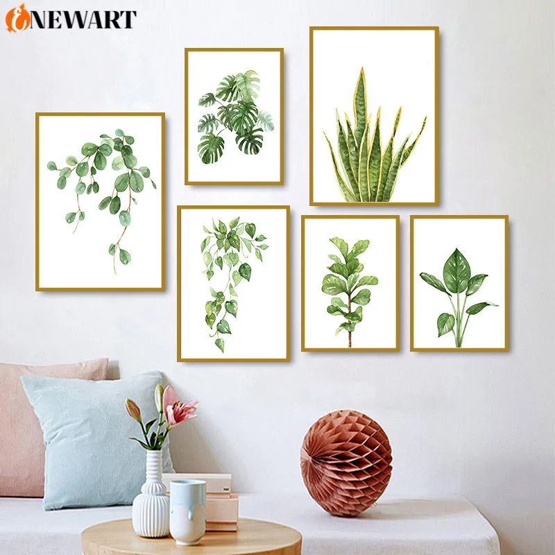 Северное растение настенный художественный домашний постер печать листья холст