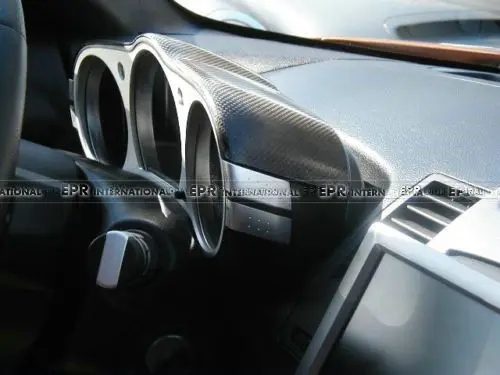 Car-styling Dial Dash Cover Instrument Garnish Z33 Interior Trim Glossy Carbon Fiber Car Accessories Aero Parts for Nissan 350Z
