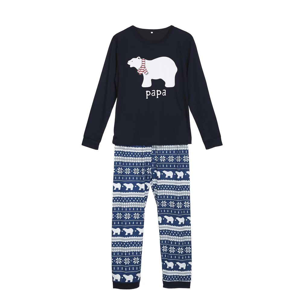 Family Christmas Pajamas Set Family look Clothes Adult Kids Pajamas Baby Romper Bear Sleepwear XMAS Family Matching Clothes