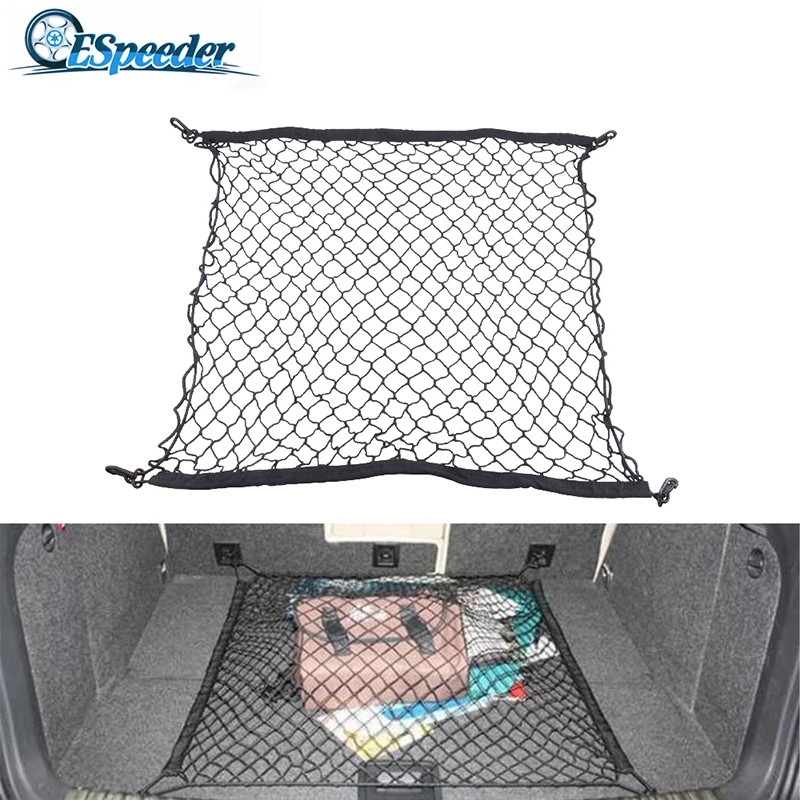 ESPEEDER 70*70cm Rear Trunk Net Bag Trunk Auto Elastic Storage Luggage