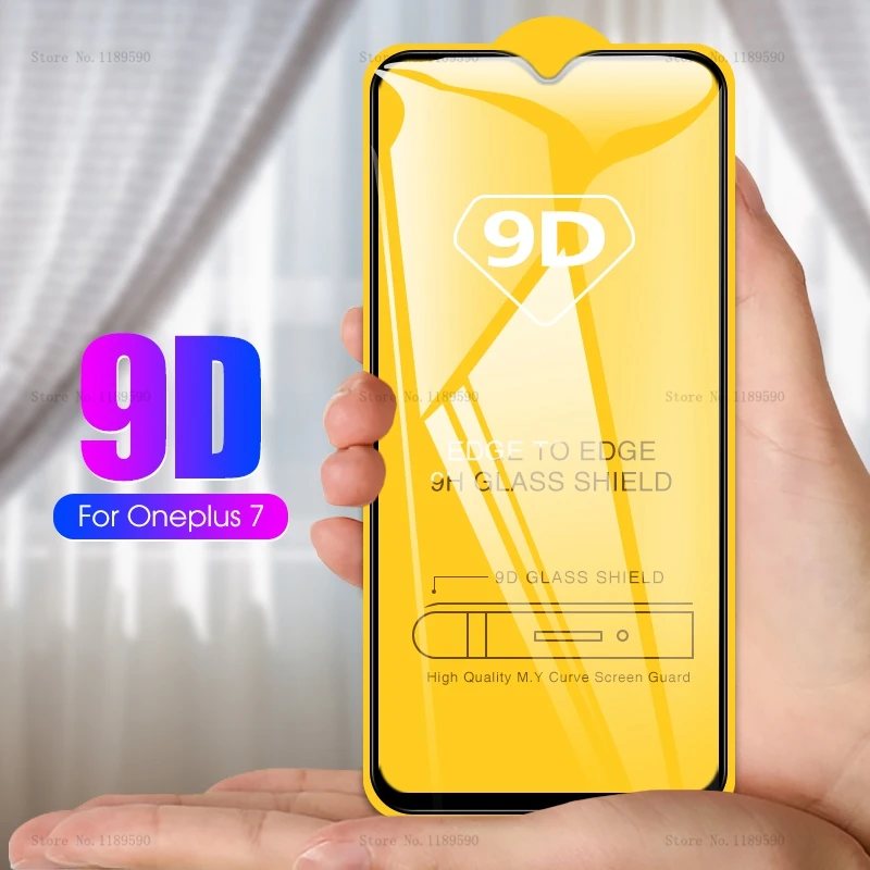 9D стекло для OnePlus 6 закаленное One Plus T 7 t Защитная пленка экрана 3D 5D Полное покрытие