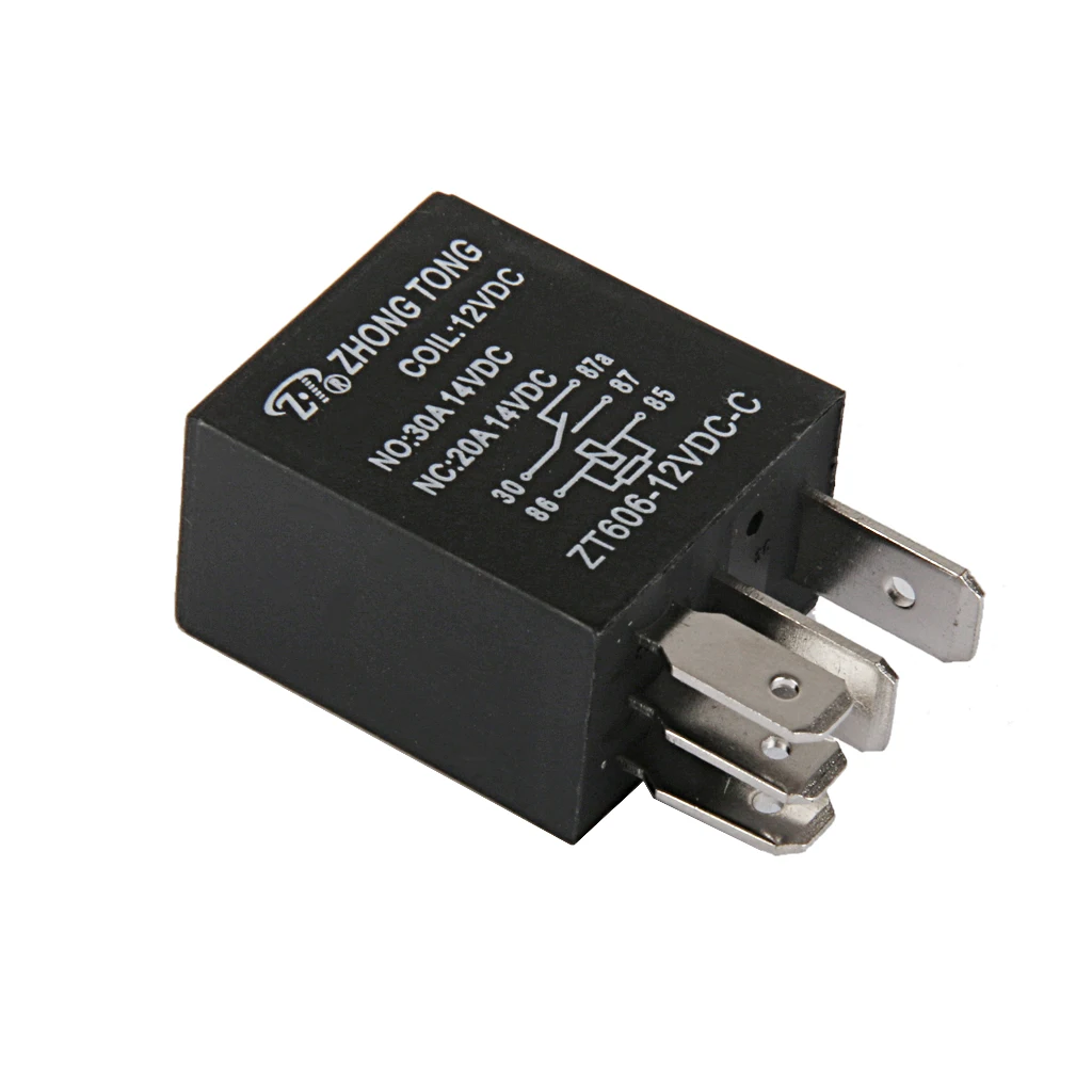 20/30 AMP Auto Relay - 5 Pin SPDT 12 V DC Automotive Relay (No Socket and Wiring Harness)