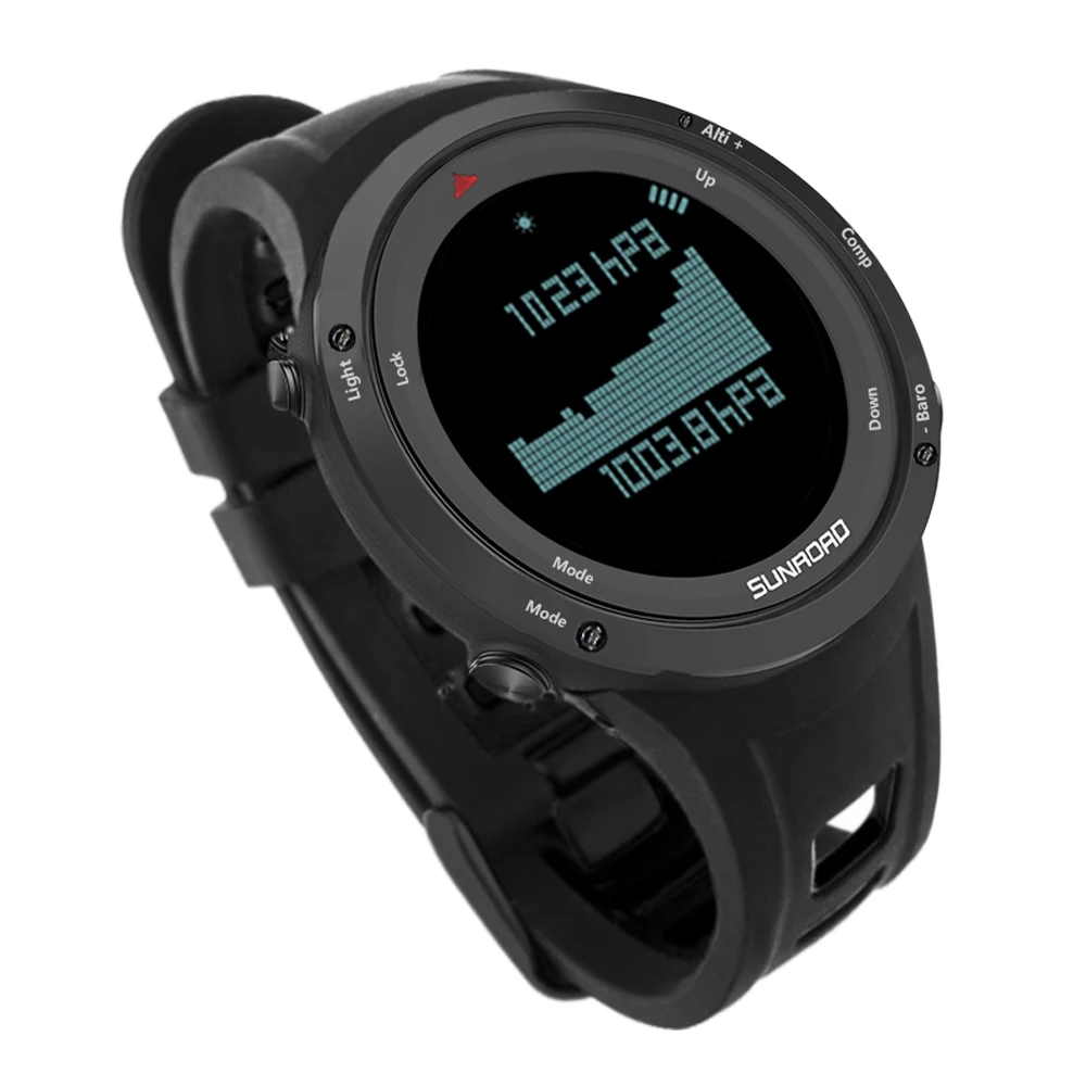 Männer Digitale Uhr Barometer Höhenmesser Kompass Thermometer 50m  Wasserdichte Outdoor Sport Armbanduhr für Bergsteigen Lauf _ - AliExpress  Mobile