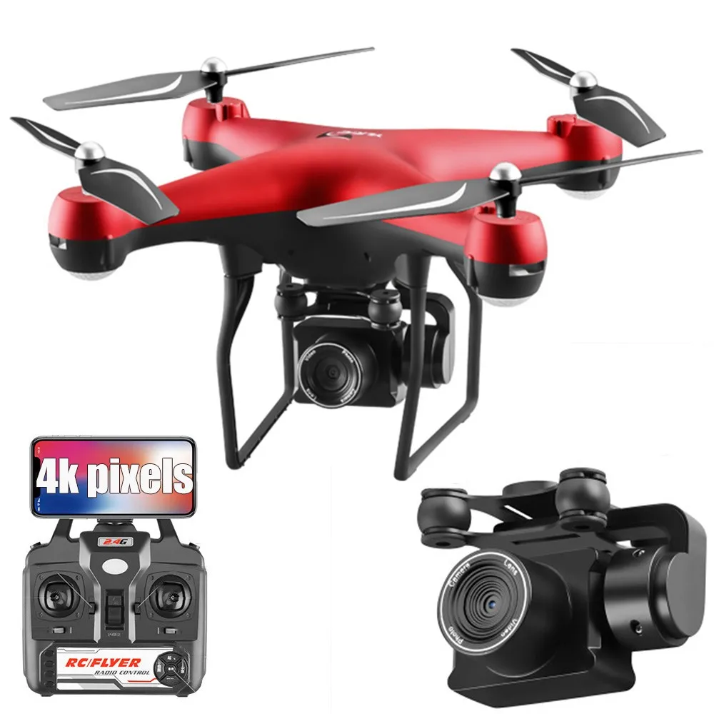RC беспилотные вертолеты 4K S32T вращающаяся камера Квадрокоптер HD Аэрофотосъемка