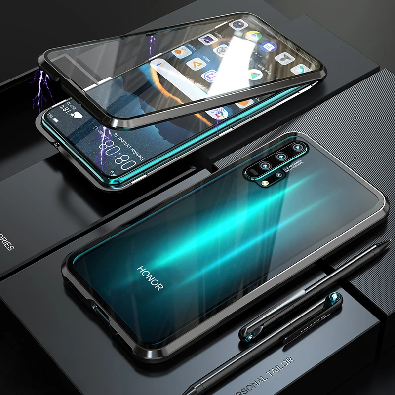 360 полный защитный чехол для телефона huawei Nova 5T с магнитным металлическим бампером, защитный чехол для задней передней стороны, чехол для huawei Nova 5T