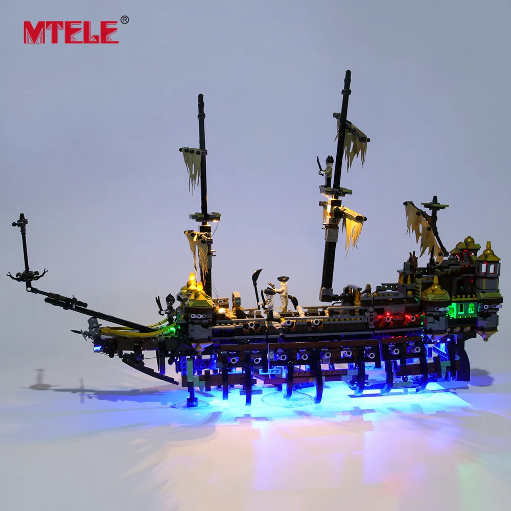 MTELE брендовый светодиодный светильник комплект для пиратов Caribbean silent Mary светильник ing комплект совместим с 71042(не включает модель