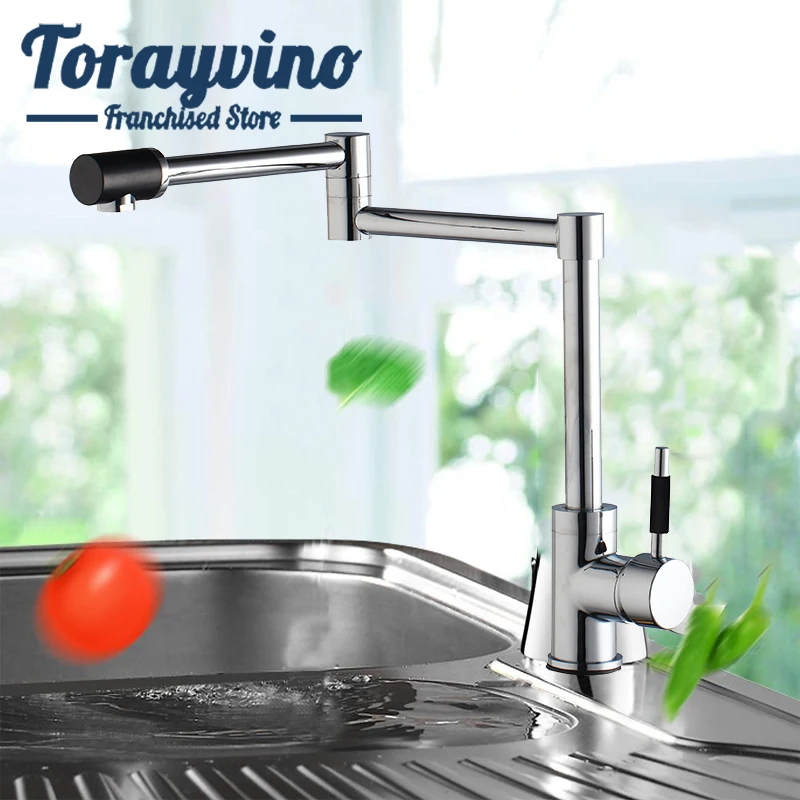 

kitchen faucet Folding rotation sink tap torneira cozinha Hot & Cold Chrome Wash Basin faucet Single Handle Sink Mixer water Tap