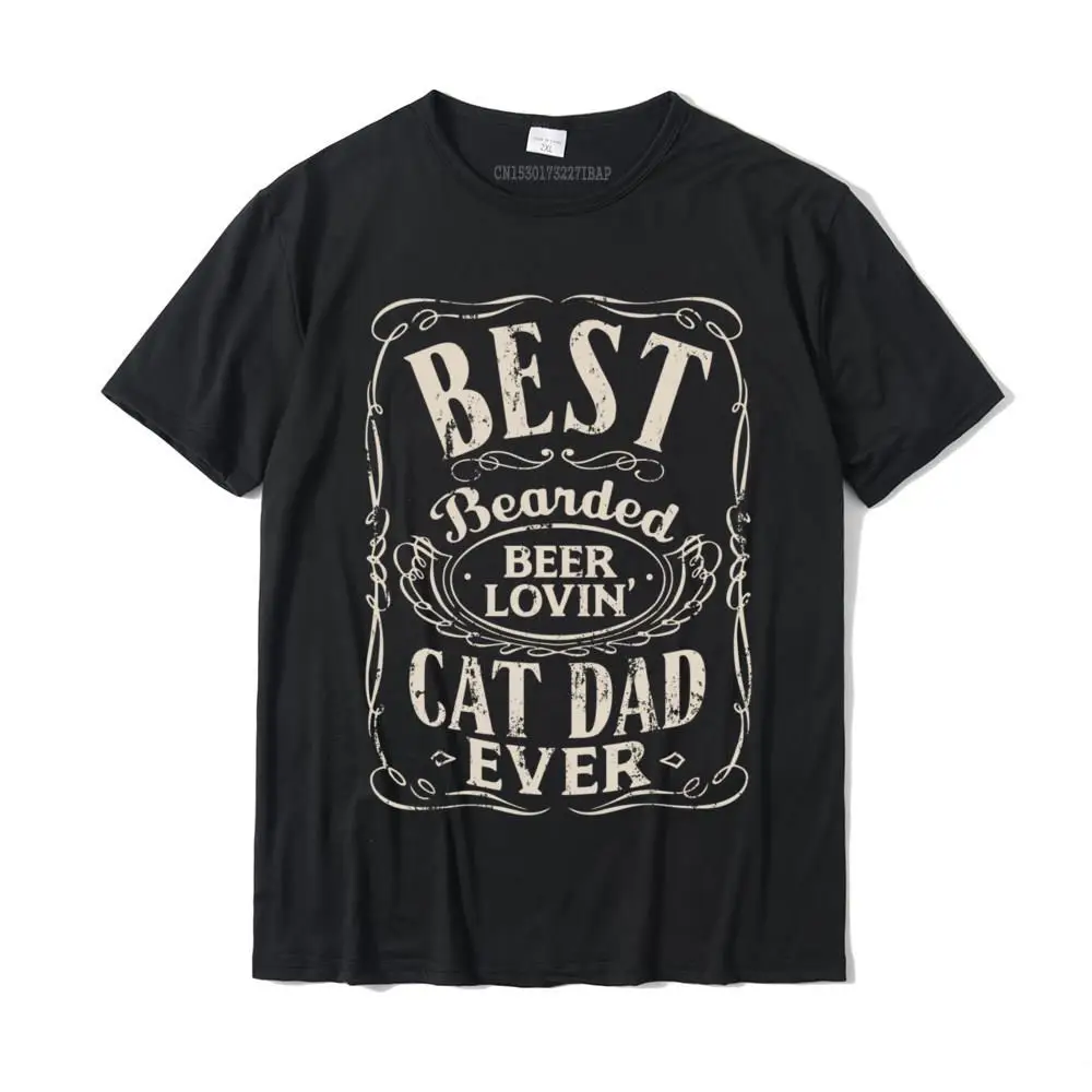 High Quality Men T-Shirt Casual Summer Tops Tees 100% Cotton Short Sleeve Camisa Sweatshirts Crew Neck Wholesale Best Bearded Beer Lovin Cat Dad Ever Funny Cats Owner Gifts Pullover Hoodie__MZ16305 black