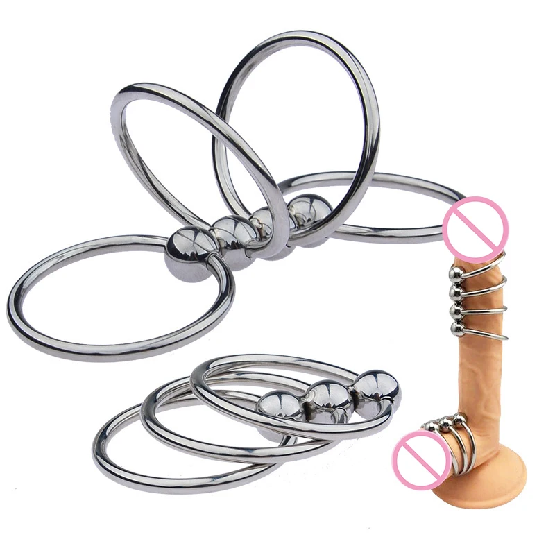 28/30/33/35/40/45mm Stainless Steel Male Penis Training Ring Delay Ejaculatio Cock Scrotum Man Sex Toys | Красота и здоровье