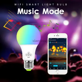

WiFi RGB Smart LED Light Bulb for Apps by iOS Android Amazon Alexa Google Home