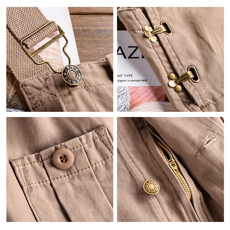 Men Jumpsuit Casual Romper 2020 Joggers Loose Bib Pants Streetwear Fashion Solid Color Suspenders Men Overalls