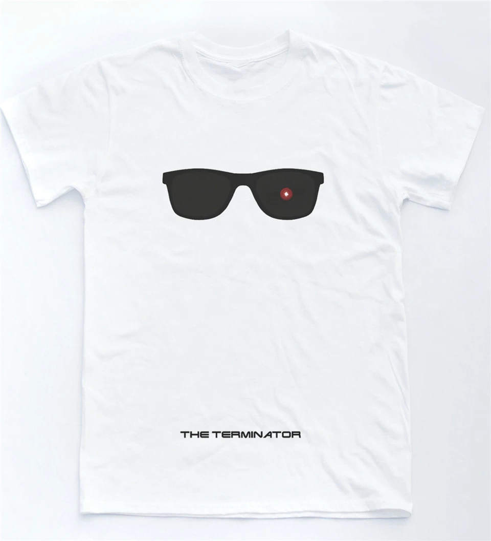Футболка в стиле ретро Terminator Glasses I'Ll Be Back стильная футболка с изображением