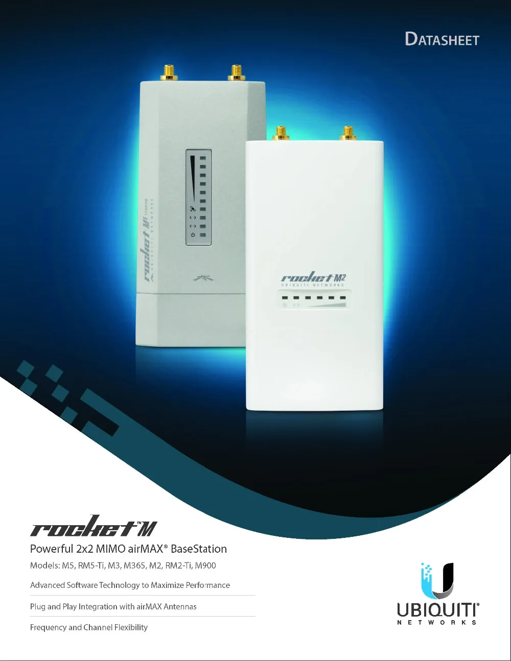 Ubiquiti RocketM5 CPE 5 ГГц Hi power 2x2 MIMO TDMA airMAX высокопроизводительный беспроводной сетевой мост