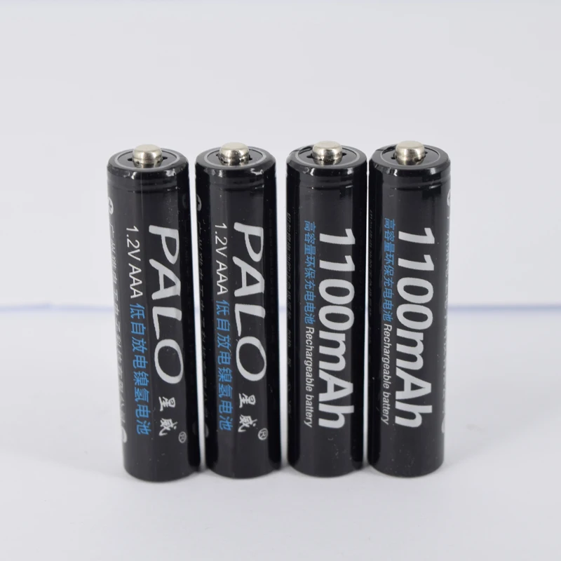 12 шт PALO 1,2 V AAA NIMH перезаряжаемые батареи 1100mAh 3A AAA перезаряжаемые батареи