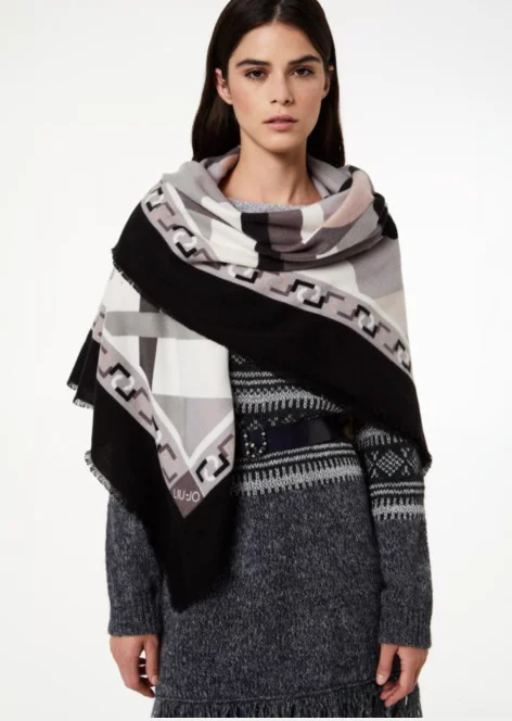 Итальянский модный Бренд liu. jo женские шарфы, летние модные шарфы высокого качества - Цвет: Мандарин