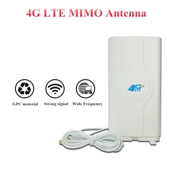 3g 4g Lte Antenna Mobile Antenna 700~2600mhz 88dbi SMA CRC9 TS9 Male Connector Booster Mimo Panel Antenna+2 Meters 2