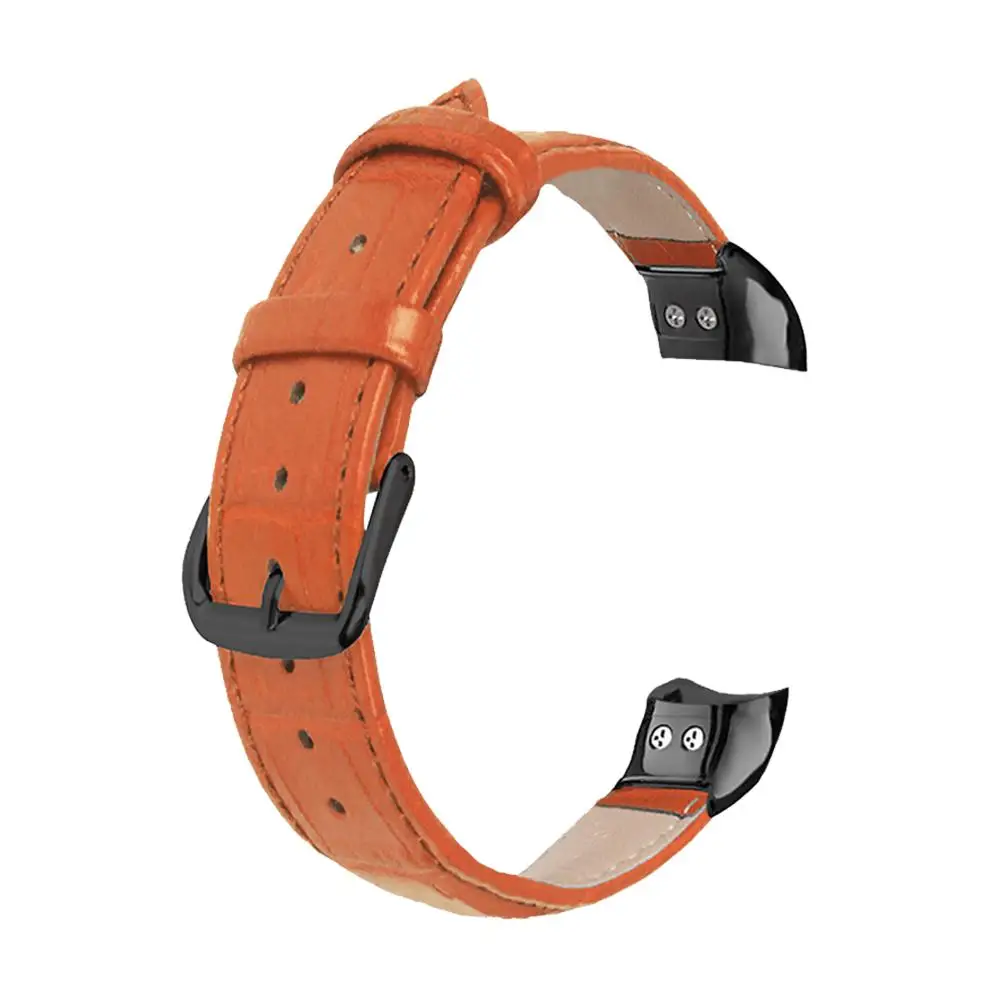 Умный Браслет ремешок для huawei Honor 4/5/NFC кожаный браслет для Honor Band 4 из натуральной кожи ремешок на запястье - Цвет: Light Brown