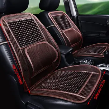 

5727 Universal Massage Wood Beads Car Seat Cover Summer Cooling Mesh Cushion
