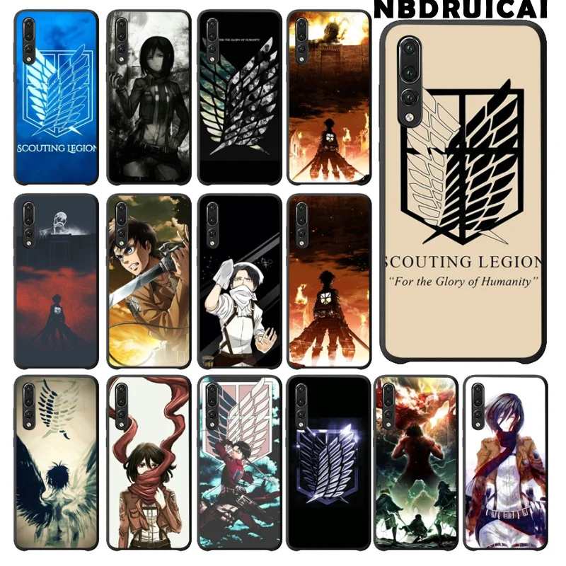 

NBDRUICAI Anime Japanese attack on Titan Customer Phone Case for HuaweiP9 10 lite P20pro lite P30pro lite Psmart mate 20pro lite