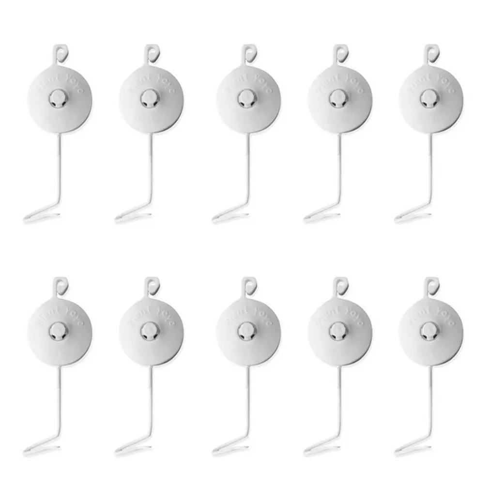 10Pcs Retractable Plant Yoyo Hanger w/ Stopper Stem Branch Support for Grow Tent 