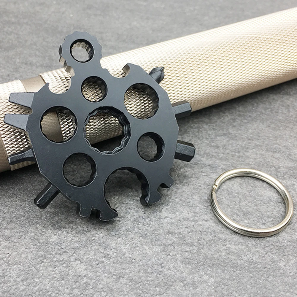 Best Mini Stainless Steel 20 In 1 Bicycle Wrench Cycling Home Portable Multifunction Card Repair Tool Practical Mountain Bike Outdoor