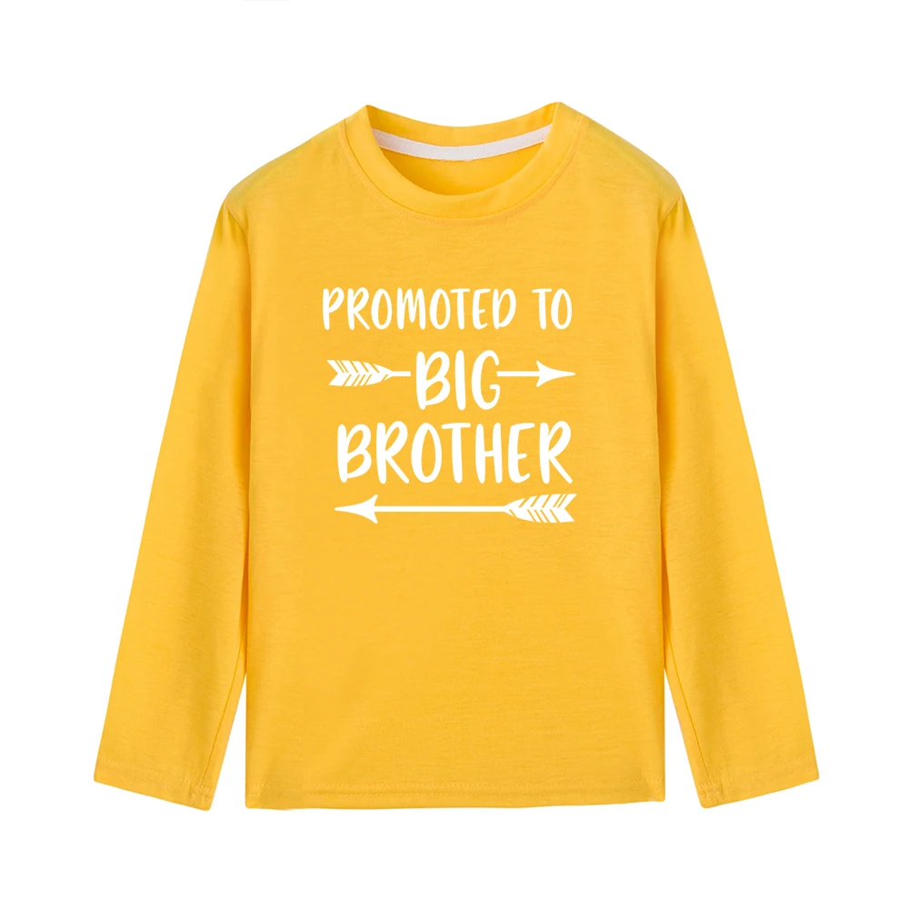 42D4-KLTYE- Promoted To Big Brother Toddler Boy Shirt Kids Tshirt Boys Tops Autumn Long Sleeve Casual Children Clothing BOYS T Shirts - Цвет: 42D4-KLTYE-