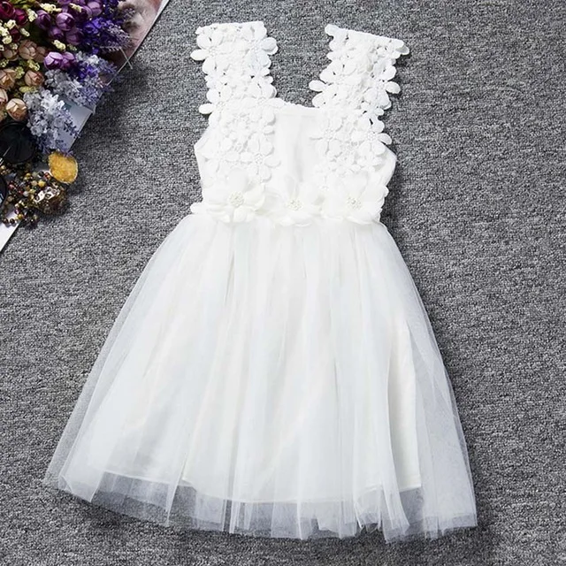Bear leader/платье для девочек; милое платье с длинными рукавами и вышивкой; детское платье с круглым воротником; одежда для детей; детская одежда; вечерние платья - Цвет: AZ1409 white