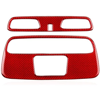 

for Chevrolet Camaro 2016-2020 Real Carbon Fiber Roof Reading Light Lamp Panel Frame Cover Trim Sticker Accessories