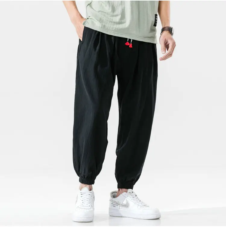 Men's Joggers Harem Pants Man Black Comfortable Pant 2022 Summer Casual Streetwear Loose Trouser Japanese Trendy Sweatpants khaki pants