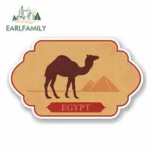 EARLFAMILY 13cm x 7.8cm for Egypt Logo Car Sticker JDM Vinyl Air Conditioner RV VAN Fine Decal Car Accessories Graphics Cartoon