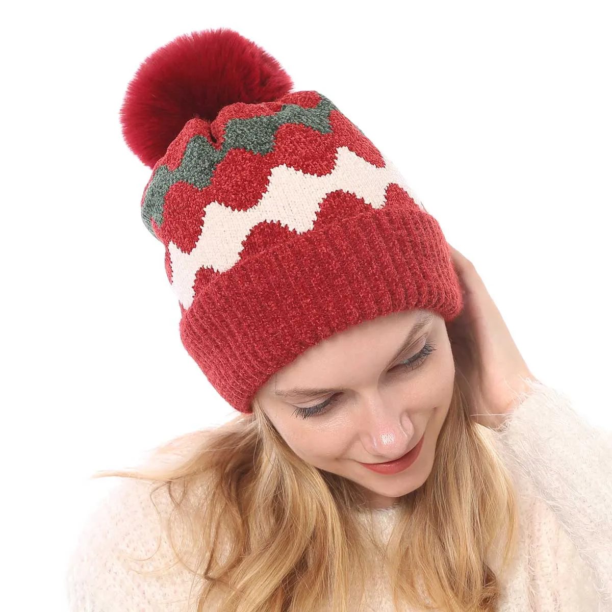 womens large bobble hat