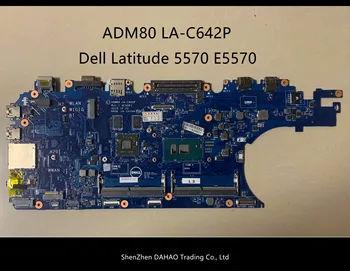 

DP/N:0J1PDD FOR Dell Latitude 5570 E5570 Laptop Motherboard ADM80 LA-C642P CN-01JPDD WITH I7-6600U R7 M360 100% Tested