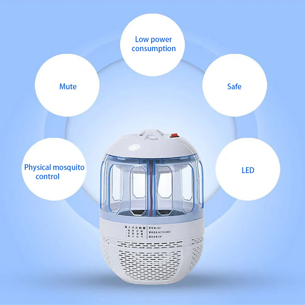 USB Charging UV Portable Removable Mosquito Killer Lamp Trap Night Light Fly Led Insect Bug Suction Type Repeller Electric