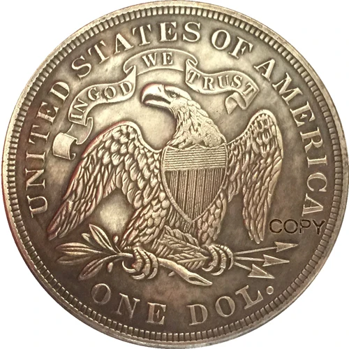 1870 монеты в долларах США$1 копия Тип 2