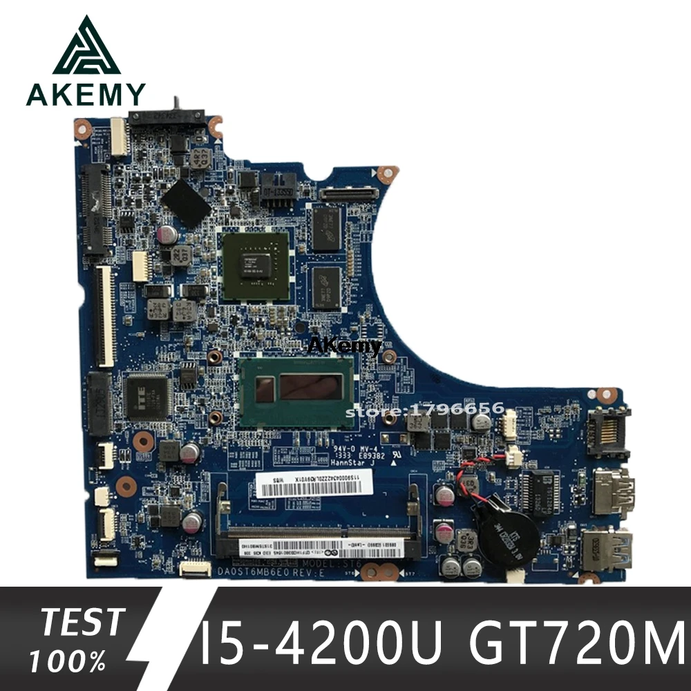 DA0ST6MB6E0 материнская плата для ноутбука lenovo Flex-14 оригинальная материнская плата I5-4200U GT720M