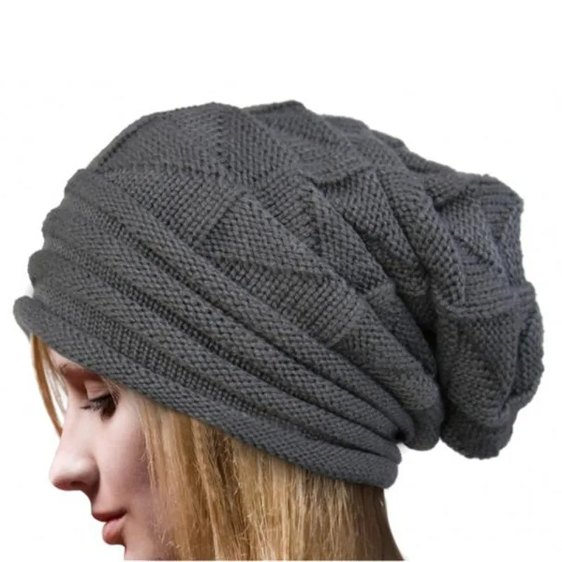 

Winter Fashion Women Elegant Temperament Crochet Hat Lady Pure Soft Wool Knit Beanie Warm Caps Hot Sales #0906