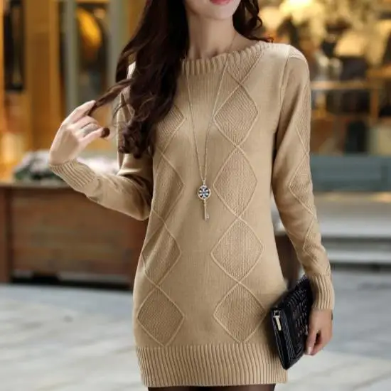 Sweater Dress New Autumn Winter Women Slim Pullover Knitted Female Long Sleeve Bottoming Mini Dresses Party Vestidos DV10 | Женская