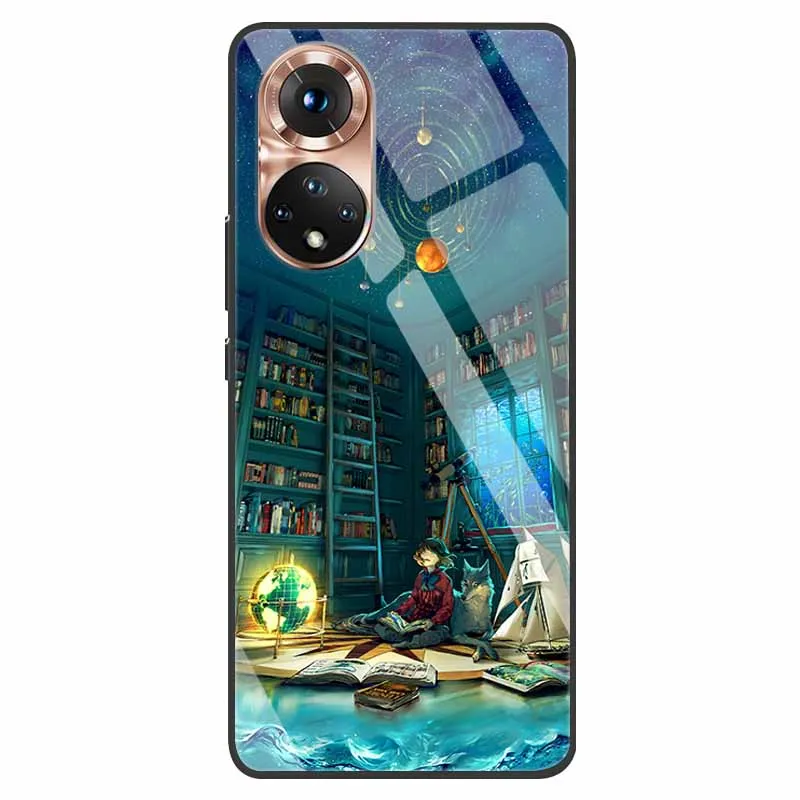 Luxury Tempered Glass Phone Case with Fashion Bumper