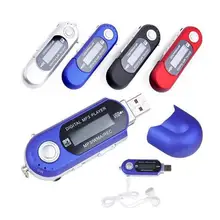 Портативный мини USB MP3 плеер с ЖК-экраном TF карта USB плеер MP3& Радио 2,0 с музыкальной палкой спортивные наушники с памятью FM B3V7