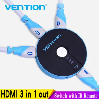 

Vention 3 in 1 out High Speed HDMI Switch Switcher HDMI Splitter HDMI Switcher for XBOX PS3 Smart Supports 4K Full HD1080p 3D
