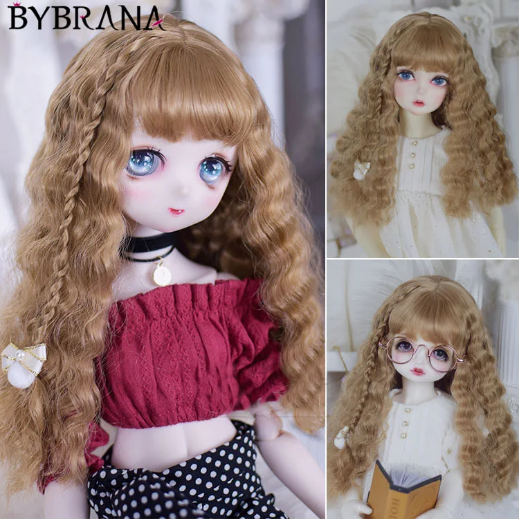 Парик для куклы Bybrana BJD 1/3 1/4 1/6 1/8 высокотемпературное волокно длинные вьющиеся