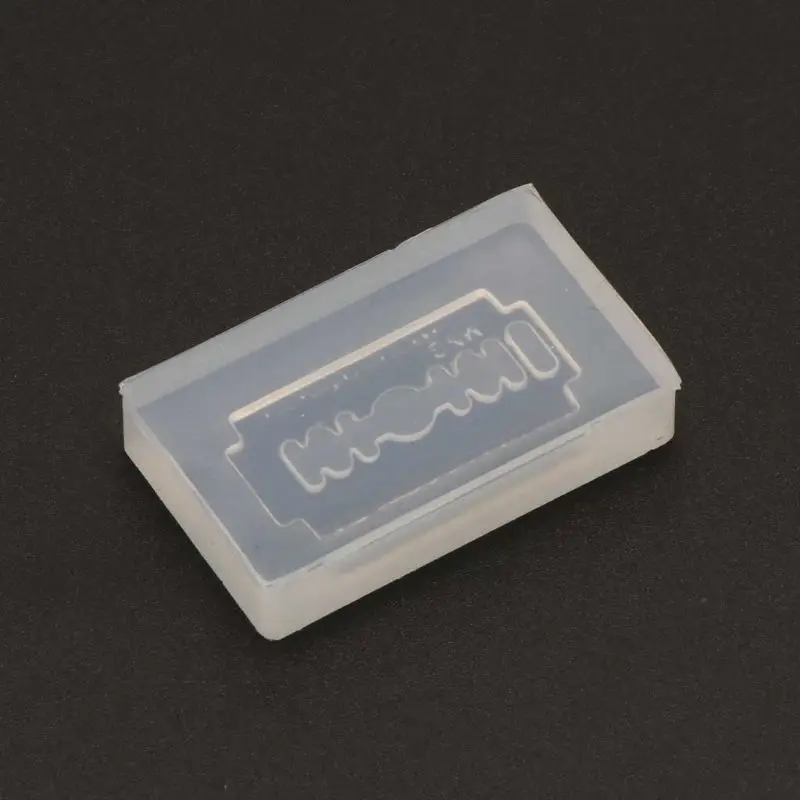 DIY Razor Blade Shape Earrings Pendant Resin Silicone Mold Jewelry Making Tools