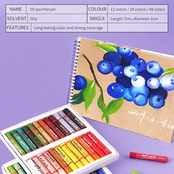 

Art Soft Oil Pastel/Crayon Macaron/Morandi/Artist Grade 12/24/48Color for Artist/Student Graffiti Oil Pastel Painting Crayon Set