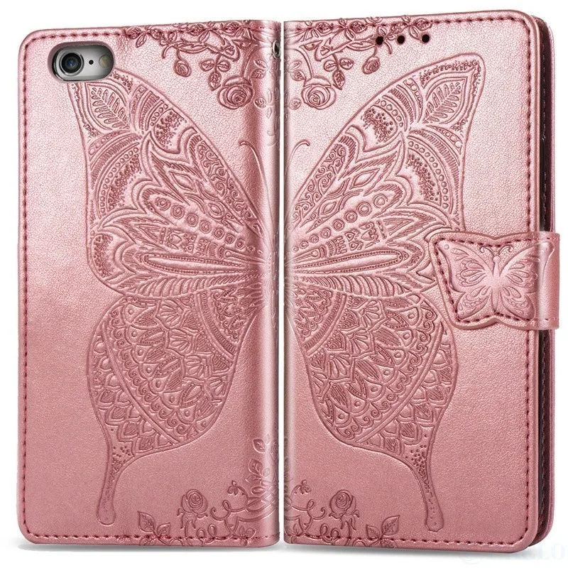 Butterfly Embossing Leather Flip Case For RedMi 6 Pro 6A 5 7 7A 8 8A GO K20 Wallet PU Cover For RedMi Note 8 8T 7 6 5 Cases Bags best flip cover for xiaomi Cases For Xiaomi