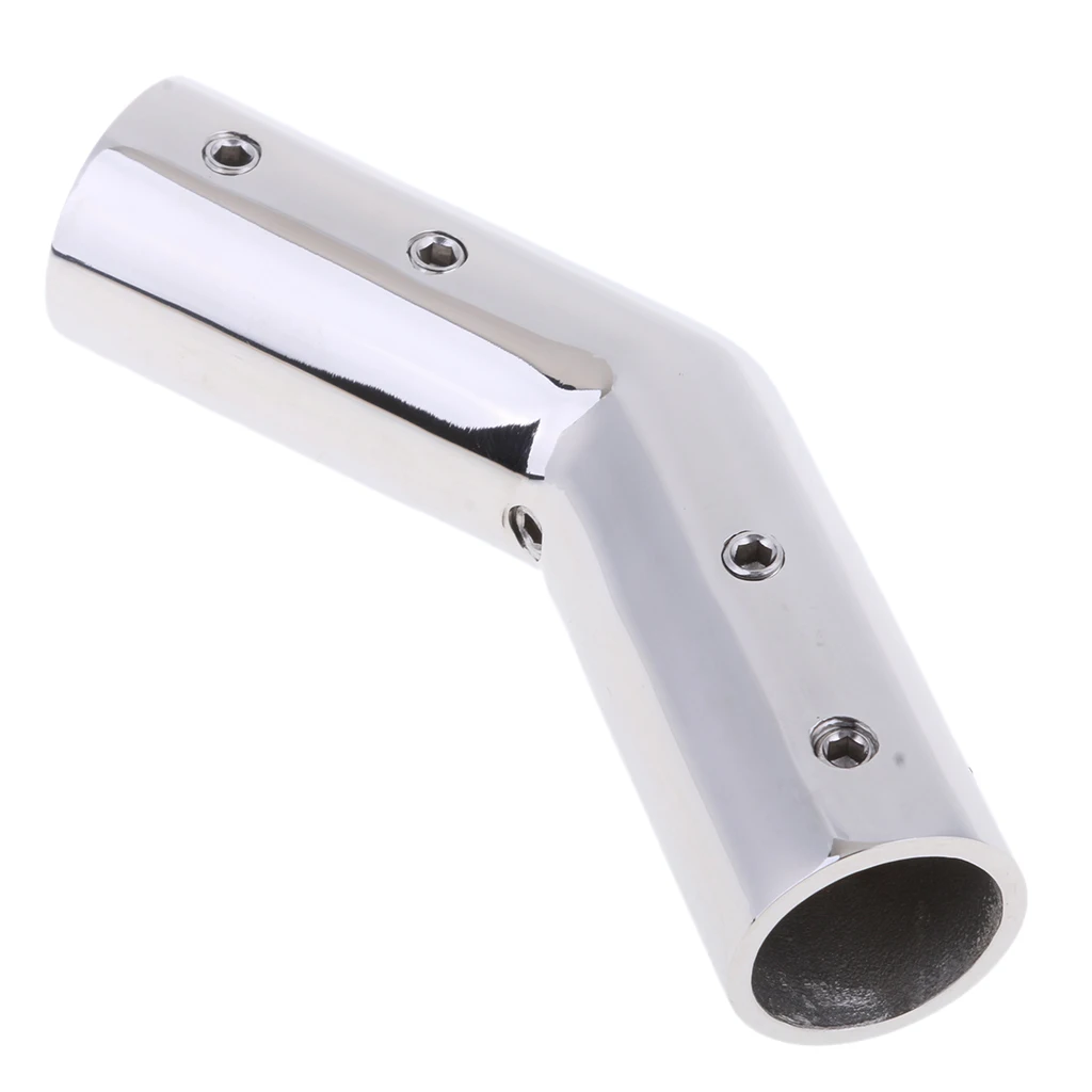 Marine Boat Hand Rail Fitting 140 Degree 22mm 7/8'' Elbow 316 Stainless Steel