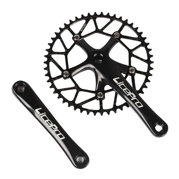 

9-11 Speed Crankset Set 170mm Crankarms 130 BCD Crankset for Mountain Road Bike Fixed Gear Bicycle